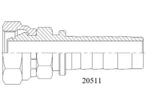 20511公制內(nèi)螺紋24°錐O重系列