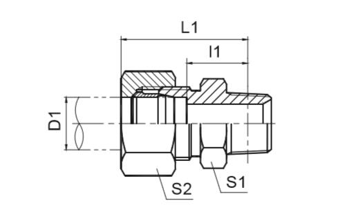 1CT/1DT英錐管外螺紋